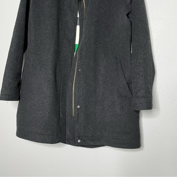 Pendleton Wool Mens Long Line Coat Jacket Glacier National Park Striped Liner M - Picture 2 of 10